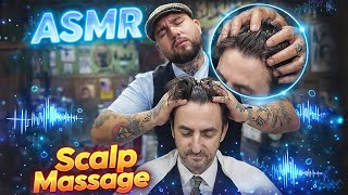 💈DEEP SCALP MASSAGE ASMR 💆‍♂️ | Relaxing Head Massage at the Barbershop
