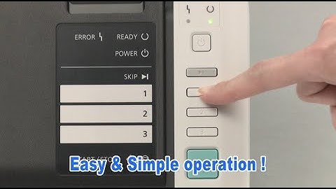 Panasonic Document Scanner KV-S1037: "Simple Operations"