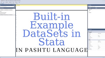 Built-in Example DataSets in Stata in Pashto