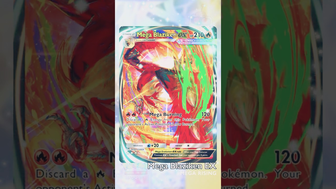 Mega Blaziken EX Immersive Card | Pokemon TCG Pocket | Mega Rising