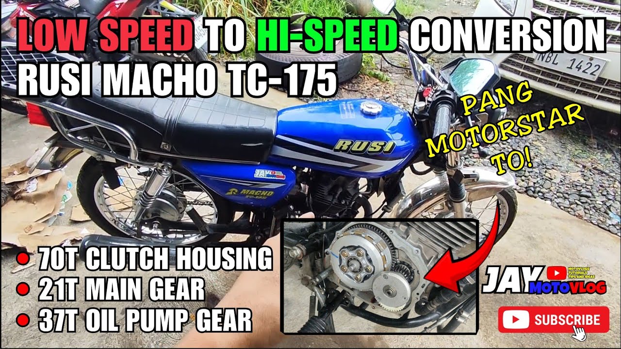 LOW SPEED TO HI SPEED CONVERSION NG RUSI MACHO TC-175 | DRAGGING PROBLEM