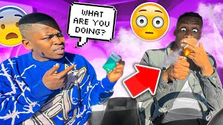 SMOKING “SQUARES “ TO SEE HOW MY BOYFRIEND REACTS !!!