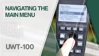 UWT-100 | Main Menu Navigation and Help Feature