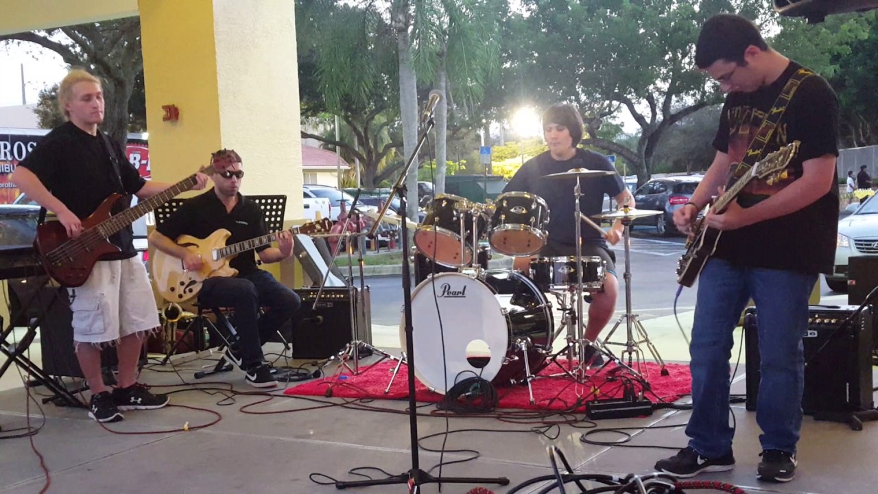 Noah Ramer, drummer extraordinaire: Jake on bass, Matt on rhythm guitar ...