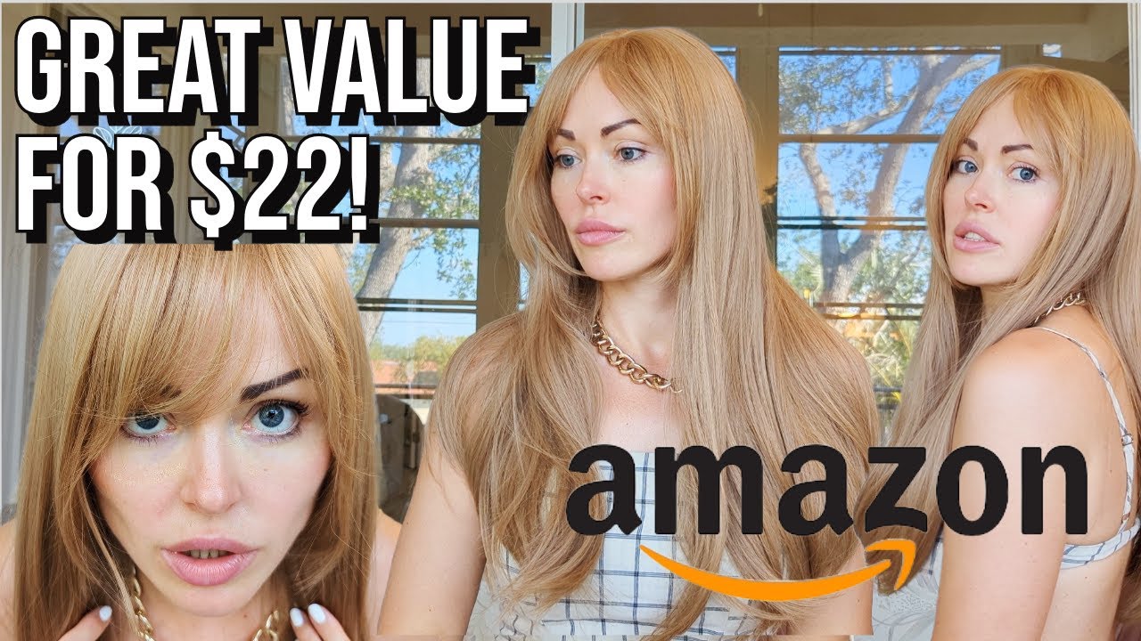 HAIRCUBE Blonde Straight 70's Style Wig: Affordable Amazon Wigs Review
