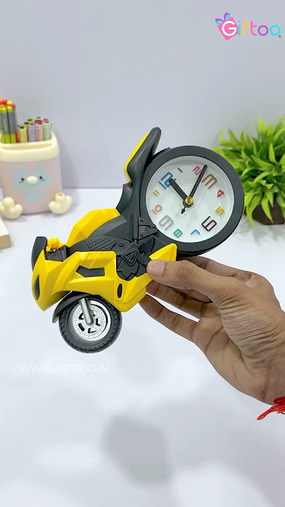 Creative Sports Bike Alarm Clock 🚴‍♂️⏰ Fun Wake-Up! #clock #cute #unique