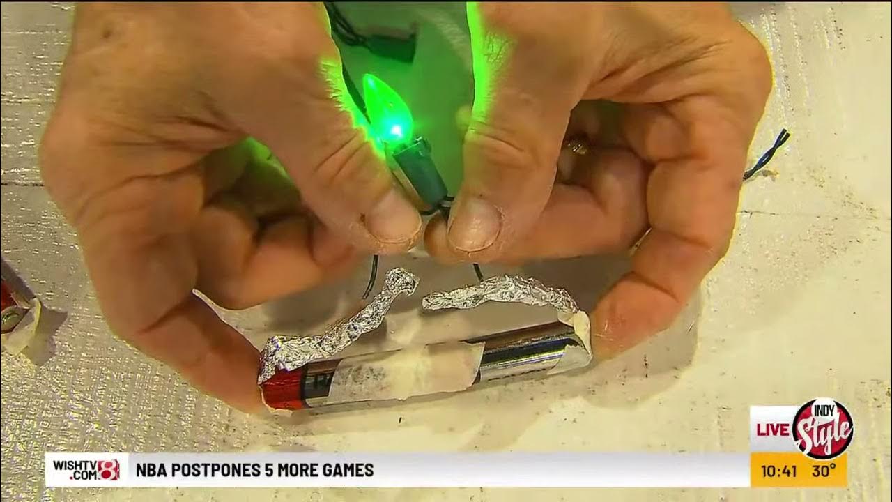 Rick Crosslin Science Recycle Christmas Tree Lights & Make a Simple