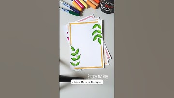 5 border designs for projects|#shorts #borderdesign #borderdesigns #borderdesignsforproject
