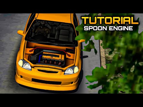 FREE SPOON ENGINE HONDA CIVIC EK9 | Open Hood Tutorial | Car Parking Multiplayer | New Update