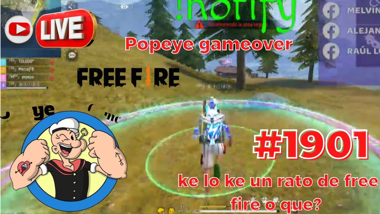Popeye gameover | Garena Free Fire | ke lo ke un rato de free fire o que?  | #1901