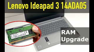 Lenovo IdeaPad 3 14ADA05 | How To Upgrade RAM On Lenovo Ideapad 3