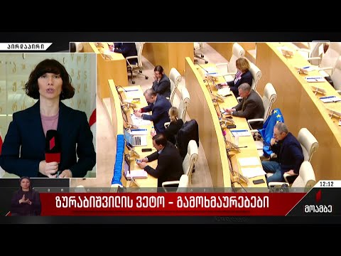 ზურაბიშვილის ვეტო - გამოხმაურებები პოლიტიკურ სპექტრში