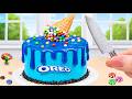 Mini Oreo Chocolate Cake Recipes 🍫 Ice Cream Cone Cake Decorating | Tiny Cakes World