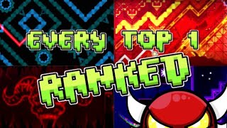 Ranking Every Past Top 1 in GD History (GDD#4) (Geometry Dash)