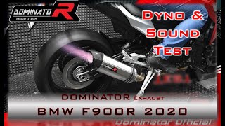 BMW F900R 💥 Dyno & Flames 🔥 Pure Sound 🔊 Stock vs. Dominator 🎧HQ Sound 🇵🇱⚡Exhaust Compilations
