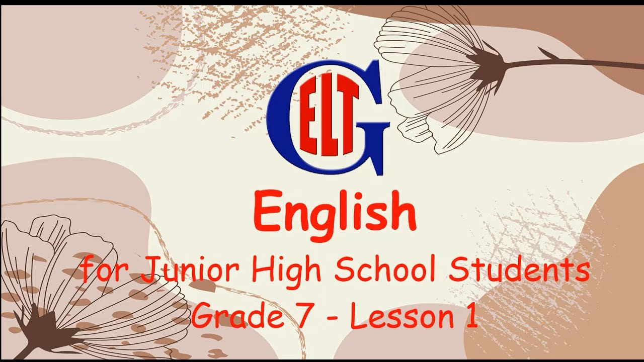 ENGLISH FOR JUNIOR HIGH SCHOOL STUDENTS (EJHSS) 1 YouTube