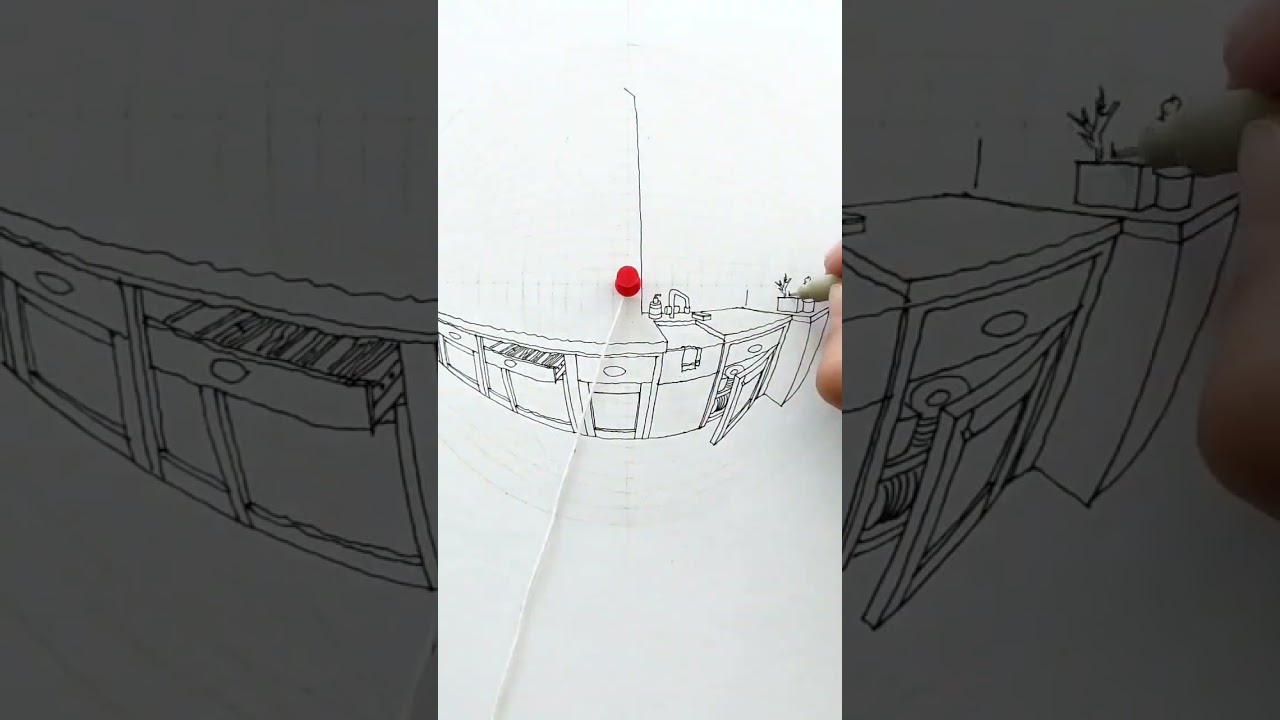 Fish Eye perspective with a string