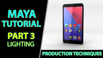 Maya 2016 Tutorial | Mobile Advertising Concept - Part 3 Lighting