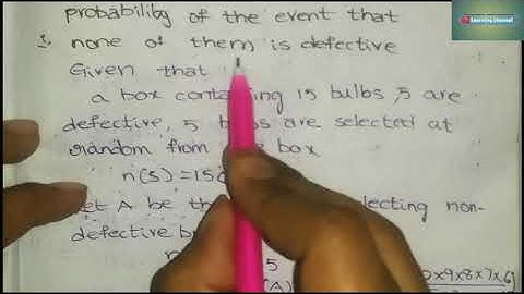 probability# maths 2a class12# exercise 9b 1to 6 problems with solutions telugu# explanation AP & TS