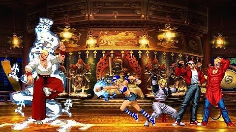 MUGEN KOF Orochi Geese (???) Vs. Bogard Team
