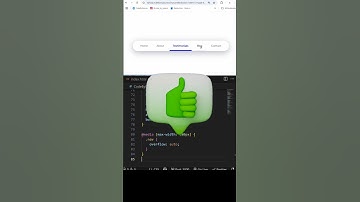 🚀 Tab Bar Animation Using HTML CSS & JS | #webdevelopment #coding #htmlcssjavascript  #shorts