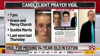 Vigil for missing 14-year-old from Eaton