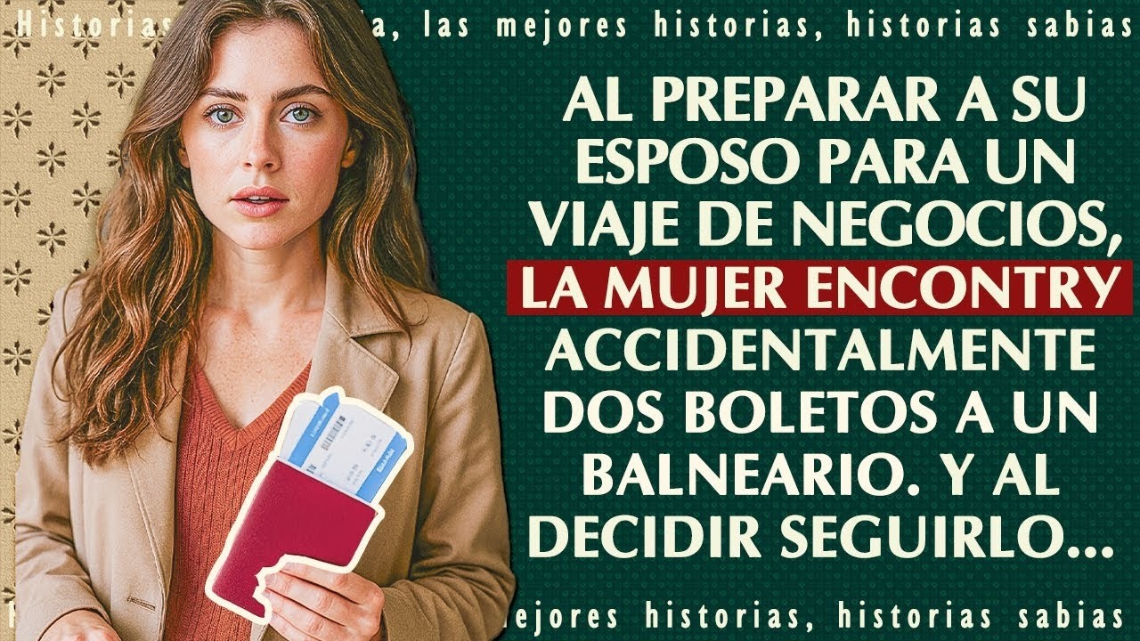 La mujer encontró por casualidad en las cosas de su marido dos boletos para un balneario