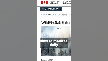 SHORT How satellites assist wildfire management