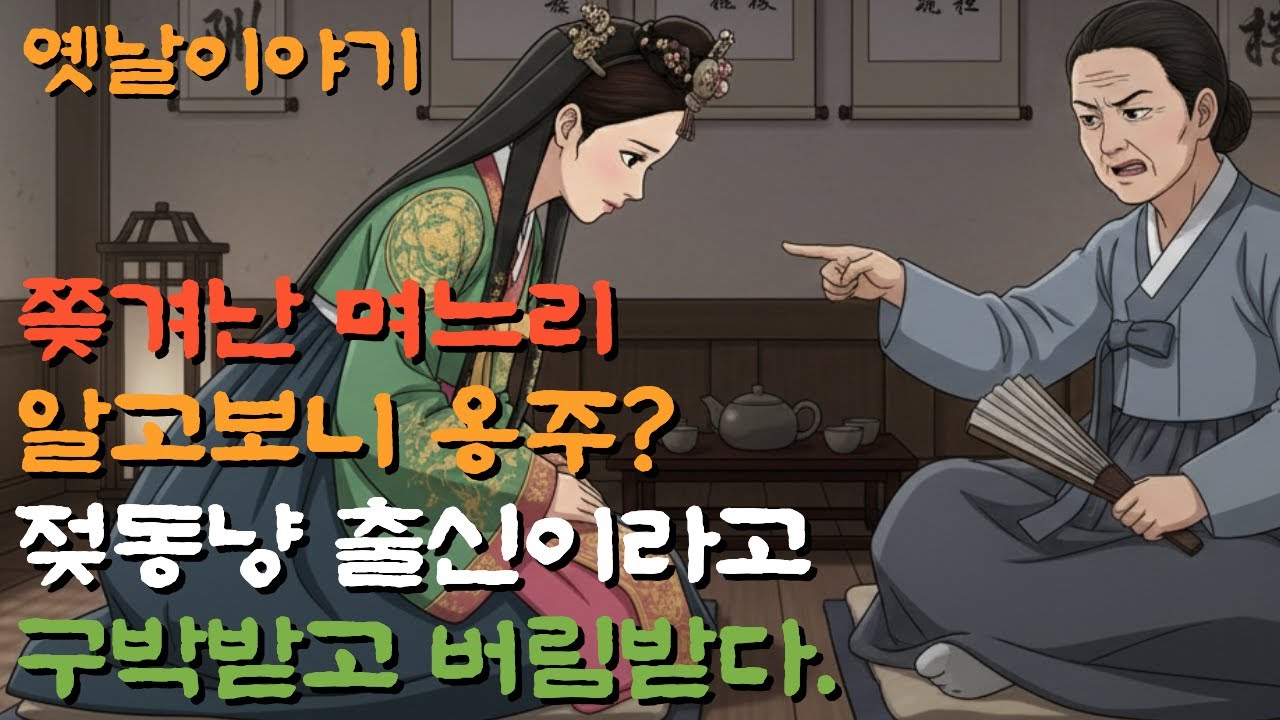 11.젖동냥 출신이라 쫓겨난 며느리… 알고 보니 옹주 /설화/민담/야담/사연/옛날이야기/오디오북