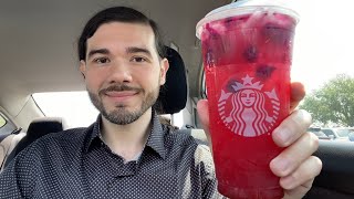 Starbucks NEW Spicy 🌶️ Mango Dragonfruit 🐉 Lemonade Refresher Review!