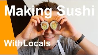 Amsterdam Food - Making Sushi with Amsterdam locals