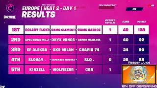 Fortnite Champion Series C2 S4 - Finals Day 1 Watch party
