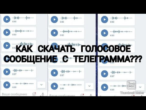 Как скачать голосовое сообщение с телеграмма? Ответ в этом видео!