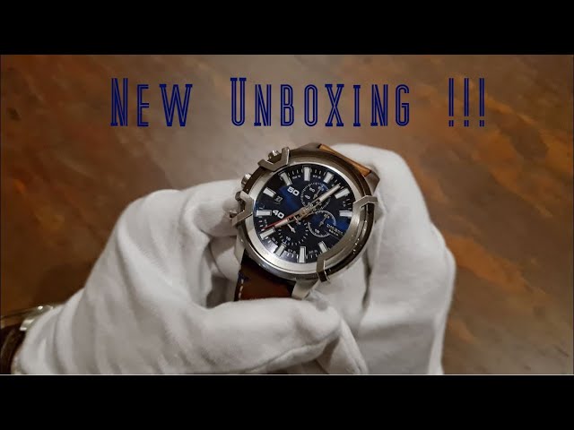 Diesel Griffed Chronograph Watch Unboxing (Model No. DZ4518) - YouTube