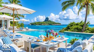Relaxing Morning Jazz at the Summer Beach 🌊 Positive Bossa Nova Music & Soft Waves Sound to Uplift screenshot 3