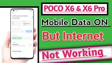 POCO X6 & X6 Pro 5G Mobile Data ON But internet Not working problem Solution | Net Nahi Chal raha