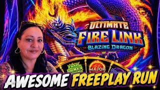 NEW Ultimate Fire Link Blazing Dragon Slot | What Can $15 FREEPLAY Win? 🔥🐉