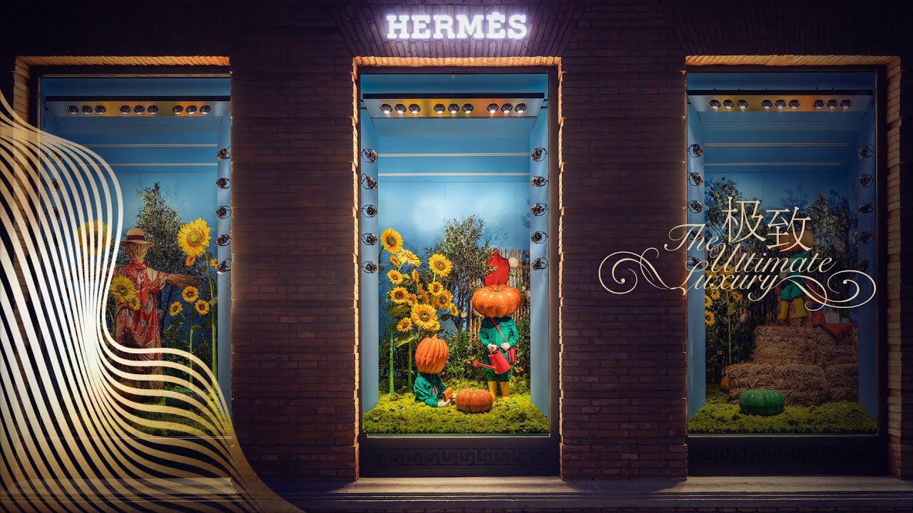 Window Display  Autumn Windows of Hermès Maison in Shanghai 2019