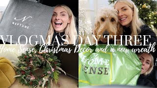 VLOGMAS DAY 3 2020 | HOME SENSE, CHRISTMAS DECOR AND A NEW WREATH