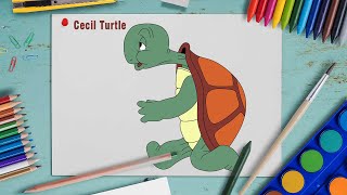 How to Draw Cecil the Turtle | Looney Tunes