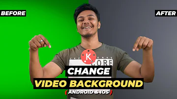 How can I change the background of a video?