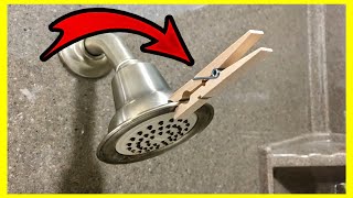 Put a CLOTHESPIN in your Shower and WATCH WHAT HAPPENS NEXT!! (genius)