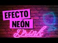 Efecto de neón en adobe illustrator