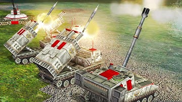 USA Artillery vs 2 USA IMPOSSIBLE GAMEPLAY | Mod THE END OF DAYS 098 | C&C Generals Zero Hour