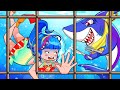 Survival Challenge: Poor Princess Living in Underwater with SHARKS 24 HOUR | Poor Princess Life