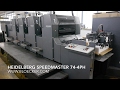 Heidelberg speedmaster sm 74 4ph  offset printing machine
