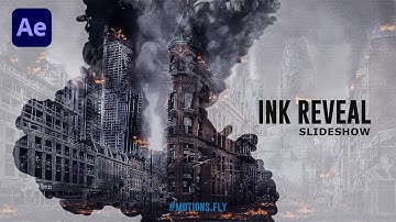Ink Reveal Slideshow Animation in After Effect | After Effects Tutorial @MotionsFly