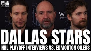 Miro Heiskanen, Sam Steel & Peter DeBoer Discuss Dallas Stars Facing Elimination vs. Edmonton in WCF