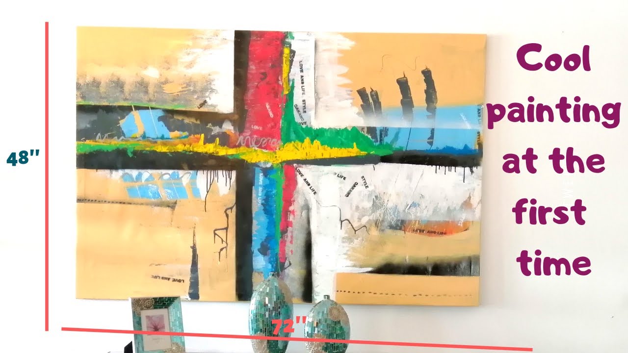 how to paint abstract painting | Abstract Painting Ideas - YouTube