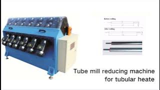Tube mill reducing machine for tubular heater
